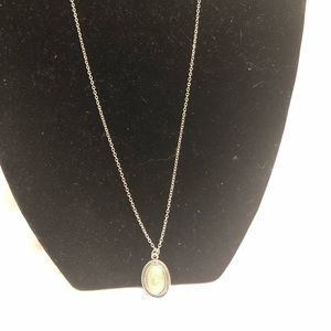 Green stone paparazzi necklace set